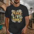 Peace Love Books Librarian Teacher Life Book Library Unisex T-Shirt