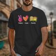 Peace Love Books Reader Librarian Library Book Unisex T-Shirt