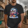 Penguin Reading a Book Animal Unisex T-Shirt