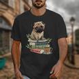 Pug Dog Reading Book Coffee Read Books Be Kind Stay Weird Unisex T-Shirt Pug Dog Reading Book Coffee Read Books Be Kind Stay Weird Unisex T-Shirt