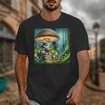 Rabbit Reading Book Under Large Mushroom Easter Bandana Unisex T-Shirt Rabbit Reading Book Under Large Mushroom Easter Bandana Unisex T-Shirt