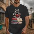 Raccoon Reading Books Matching Bookworm Readers Librarian Unisex T-Shirt Raccoon Reading Books Matching Bookworm Readers Librarian Unisex T-Shirt