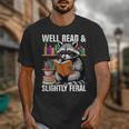 Well Read & Slightly Feral Raccoon Book Lover Graphic Unisex T-Shirt Well Read & Slightly Feral Raccoon Book Lover Graphic Unisex T-Shirt