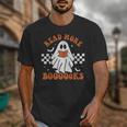 Read More Books Cute Ghost Reading Book Teacher Halloween Unisex T-Shirt Read More Books Cute Ghost Reading Book Teacher Halloween Unisex T-Shirt