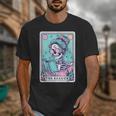 The Reader Retro Reading Skeleton Books Flowers Tarot Card Unisex T-Shirt The Reader Retro Reading Skeleton Books Flowers Tarot Card Unisex T-Shirt