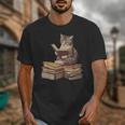 Reading Cat Book Lover Unisex T-Shirt Reading Cat Book Lover Unisex T-Shirt