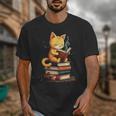Reading Cat Books Cute Unisex T-Shirt