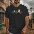Reading Cat Heartbeat Book & Cat Lover Unisex T-Shirt