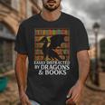Reading Dragon Easily Distracted By Dragons And Books Unisex T-Shirt Reading Dragon Easily Distracted By Dragons And Books Unisex T-Shirt