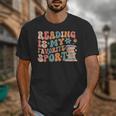 Reading Is My Favorite Sport Retro Groovy Book Lovers Unisex T-Shirt Reading Is My Favorite Sport Retro Groovy Book Lovers Unisex T-Shirt