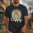 Reading Makes Me Cappy Bookworm Capybara Book Reading Unisex T-Shirt