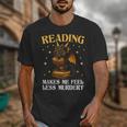 Reading Makes Me Feel Less Murdery Book Dragon Unisex T-Shirt
