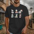 Reading Snowman Christmas Book Lovers Bookworm Librarian Unisex T-Shirt