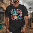 Reads Across Tee America Books Reader Reading Teacher Unisex T-Shirt