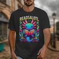 Readsalotl Axolotl Book Lovers Axolotls Unisex T-Shirt Readsalotl Axolotl Book Lovers Axolotls Unisex T-Shirt