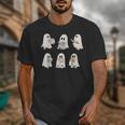 Retro Ghost Reading Books Halloween Bookish Ghost Bookworm Unisex T-Shirt Retro Ghost Reading Books Halloween Bookish Ghost Bookworm Unisex T-Shirt