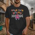 Retro Library Book Fair Queen School Reading Girls Women's Unisex T-Shirt