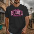 Retro Pink Coquette Bow Valentine Book Lover Varsity Unisex T-Shirt
