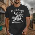 Retro We Read At Dawn Cowgirl Western Librarian Book Lover Unisex T-Shirt Retro We Read At Dawn Cowgirl Western Librarian Book Lover Unisex T-Shirt