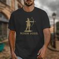 Robin Hood The Archer Book Cover Illustration In Gold Unisex T-Shirt