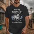 Run Like Mr Collins Just Proposed Books And Running Unisex T-Shirt