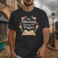She Blooms Among The Pages Women Mom Wife Floral Book Quote Unisex T-Shirt She Blooms Among The Pages Women Mom Wife Floral Book Quote Unisex T-Shirt