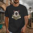 Siamese Cat Reading Book How To Train Your Human Humorous Unisex T-Shirt Siamese Cat Reading Book How To Train Your Human Humorous Unisex T-Shirt