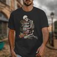 Skeleton Reading Book Halloween Bookworm Bibliophile Reader Unisex T-Shirt Skeleton Reading Book Halloween Bookworm Bibliophile Reader Unisex T-Shirt
