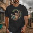 Sloth Reading a Book Lazy Sloth Bookworm Unisex T-Shirt Sloth Reading a Book Lazy Sloth Bookworm Unisex T-Shirt