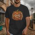 Smart Book Pumpkin Retro Fall Teacher Reading Halloween Unisex T-Shirt Smart Book Pumpkin Retro Fall Teacher Reading Halloween Unisex T-Shirt