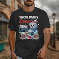 Snowman Winter Snow So Many Books Christmas Snow Little Time Unisex T-Shirt Snowman Winter Snow So Many Books Christmas Snow Little Time Unisex T-Shirt