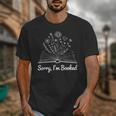 Sorry I'm Booked Floral Book Love Cozy Bookworm Reading Unisex T-Shirt