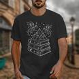 Stack Of Books And Dragons Bookworm Fantasy Books Lover Unisex T-Shirt
