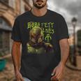 Star Wars The Book Of Boba Fett Neon Boba Fett Lives Poster Unisex T-Shirt
