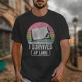 I Survived AP Lang Retro Book Graphic Unisex T-Shirt I Survived AP Lang Retro Book Graphic Unisex T-Shirt