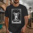 Tarot Card Vintage Whippet Dog Book Lover The Reader Unisex T-Shirt