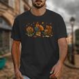 Teacher Fall Thanksgiving Turkey Reading Books Lovers Unisex T-Shirt