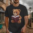Teddy Bear Reading a Book Unisex T-Shirt Teddy Bear Reading a Book Unisex T-Shirt