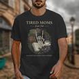 Tired Moms Book Club Dark Floral Coffee Skeleton Unisex T-Shirt