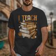 History Month I Teach Melanin Book Black Teacher Unisex T-Shirt
