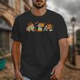 Turkey Reading Books Fall Thanksgiving Teacher Book Lovers Unisex T-Shirt