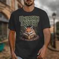 Unearth A Story Fox Reads a Book Unisex T-Shirt Unearth A Story Fox Reads a Book Unisex T-Shirt