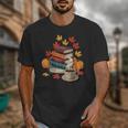 Vintage Books Tea Lovers Fall Autumn Leaves And Pumpkins Unisex T-Shirt Vintage Books Tea Lovers Fall Autumn Leaves And Pumpkins Unisex T-Shirt