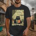 Vintage Japanese Cat Book Lovers Librarian Cat Dad Teacher Unisex T-Shirt Vintage Japanese Cat Book Lovers Librarian Cat Dad Teacher Unisex T-Shirt