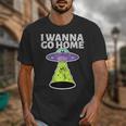 I Wanna Go Home Introvert UFO UAP Flying Saucer Trippy Alien Unisex T-Shirt I Wanna Go Home Introvert UFO UAP Flying Saucer Trippy Alien Unisex T-Shirt