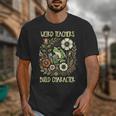 Weird Teachers Build Character Frog Reading Book Librarian Unisex T-Shirt