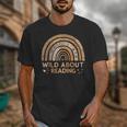 Wild About Reading Books Reader Lover Bookworm Librarian Unisex T-Shirt