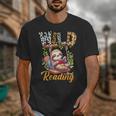 Wild About Reading Books Reader Lover Funny Teacher Animals For Men Women Kids Unisex T-Shirt Wild About Reading Books Reader Lover Funny Teacher Animals For Men Women Kids Unisex T-Shirt