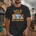 Wild About Reading Cute Animal Book Lover Kids Unisex T-Shirt Wild About Reading Cute Animal Book Lover Kids Unisex T-Shirt