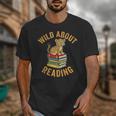 Wild About Reading Cute Leopard Teacher Kids Book Lover Unisex T-Shirt Wild About Reading Cute Leopard Teacher Kids Book Lover Unisex T-Shirt
